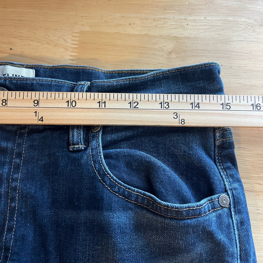 Flint and Tinder Mens 30x32 (Actual 30) Straight Fit Dark Wash Denim Blue‎ Jeans - Picture 5 of 11